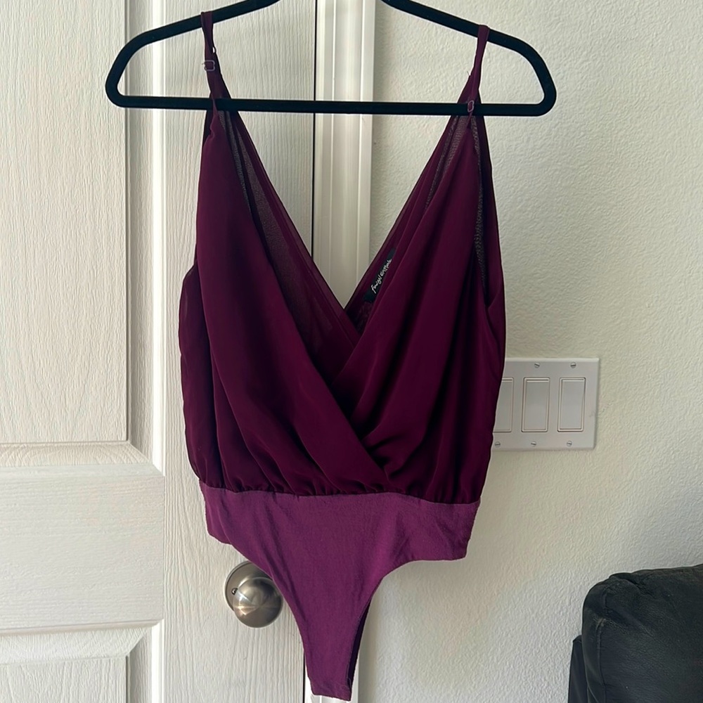 Foreign Exchange Deep-V Bodysuit